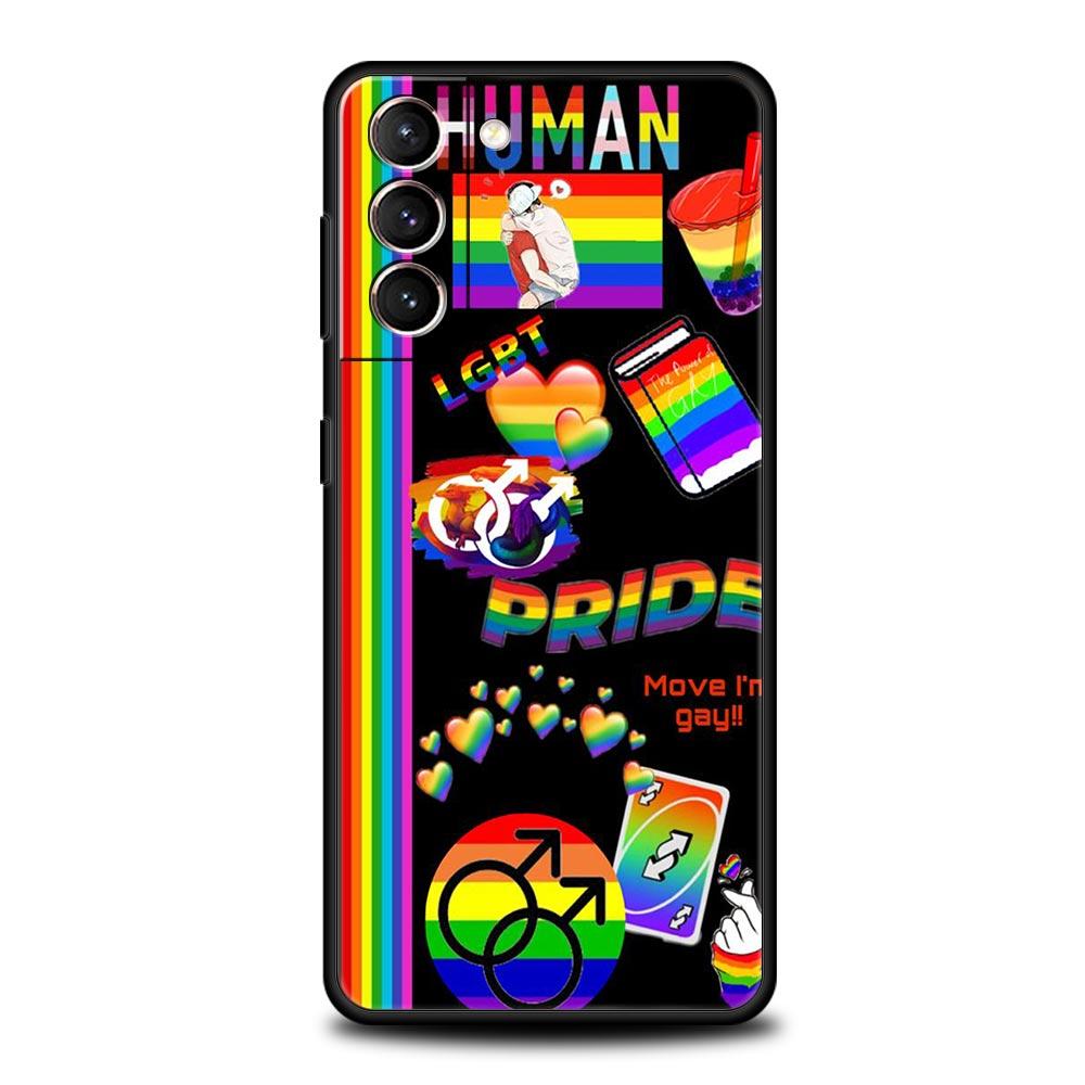 Чехол-бампер для телефона Samsung Galaxy S26 S25 S24 S23 S22 S20 S21 FE Ultra S25 Edge Plus 5G с радужным принтом Pride, из мягкого ТПУ