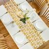 1/4/10 шт. Золотая сетчатая дорожка на стол Легко чистить Металлизированные фольгированные салфетки Свадебная вечеринка Праздничный декор обеденного стола