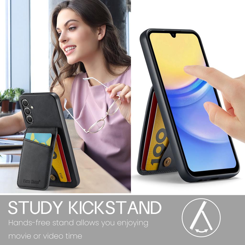 For Samsung Galaxy A24 4G (162.1 x 77.6 x 8.3mm) Case PU+TPU Crazy Horse Texture Cellphone Cover