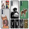 Чехол Для Oppo A54 A53 A52 A9 A15 A95 A17 A16 A76 A74 A57 Find X6 X5 Reno8 Reno7 Reno6 Pro 5G Обложка Девушка с скачущей лошадью Рисунок