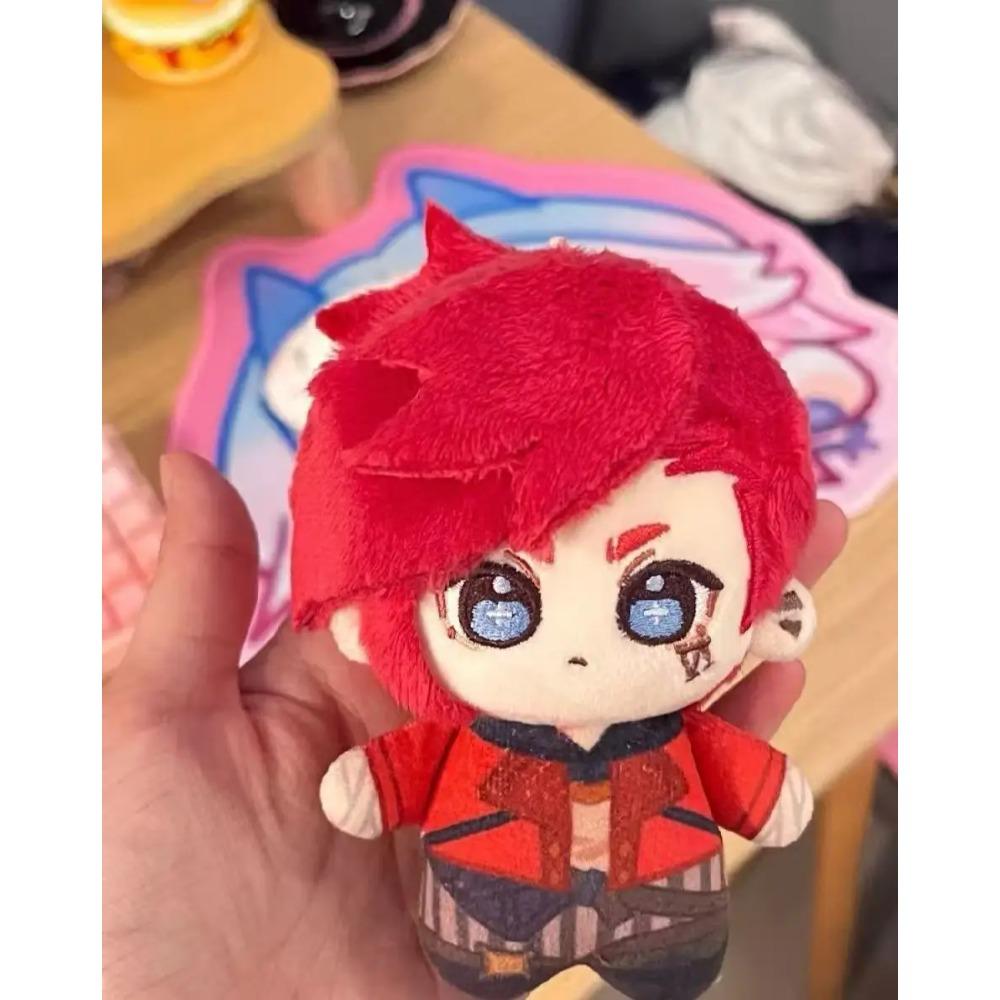 10cm Anime Stuffed Caitlyn Vi Violet Plushie Pendants Doll Vi Caitlyn Kiramman Plush Doll Toy Figure Keychain Fans Birthday Gift