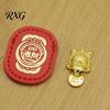 Feng Shui Golden Turtle Ornament for Wealth And Prosperity, Metal Chinese Luck Handcrafted Brass Charm with Faux Leather Sleeve, Portable Mascot Home