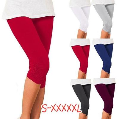 Женские укороченные леггинсы 3/4, эластичные колготки, шорты, брюки Casaul, тонкие брюки-капри ярких цветов