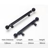 NAIERDI Crystal Glass Cabinet Handles Zinc Alloy Gold Knobs Black Kitchen Door Handle Drawer Cupboard Pulls Furniture Hardware