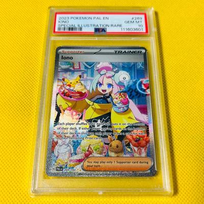 Pokémon Коллекционная карточка Иона PAL Evolved PSA 10 Gem Mint (Английская версия/Нанджамо/SAR) 2023 269/193 En-Пальдеа
