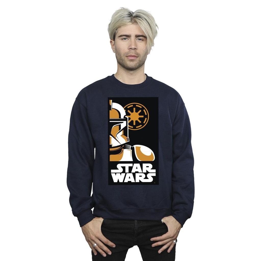 Star Wars Mens Stormtrooper Art Poster Sweatshirt