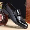Весенняя мужская кожаная обувь, мужские туфли на плоской подошве, с круглым носком, мужская деловая формальная обувь, удобная офисная обувь, свадебная обувь