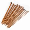 Набор бамбуковых спиц, карбонизированные спицы с одним острием, 18 размеров (от 2 мм до 10 мм)
