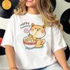 Футболка с Сиба-ину Женская Athleisure Харадзюку Летняя Футболка Девочка Аниме Одежда футболки для женщин мое тело мой выбор женская одежда