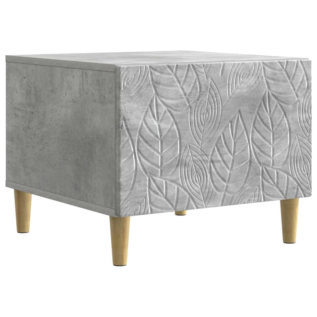 Coffee Table Concrete Grey 50 x 49 x 40 cm Wood Based Material