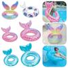 Inflatable Swimming Ring Mermaid Shape Pool Floating Beach Party Toys for Adult Kids Baby Water Play Tube Swimming Mattress Toy