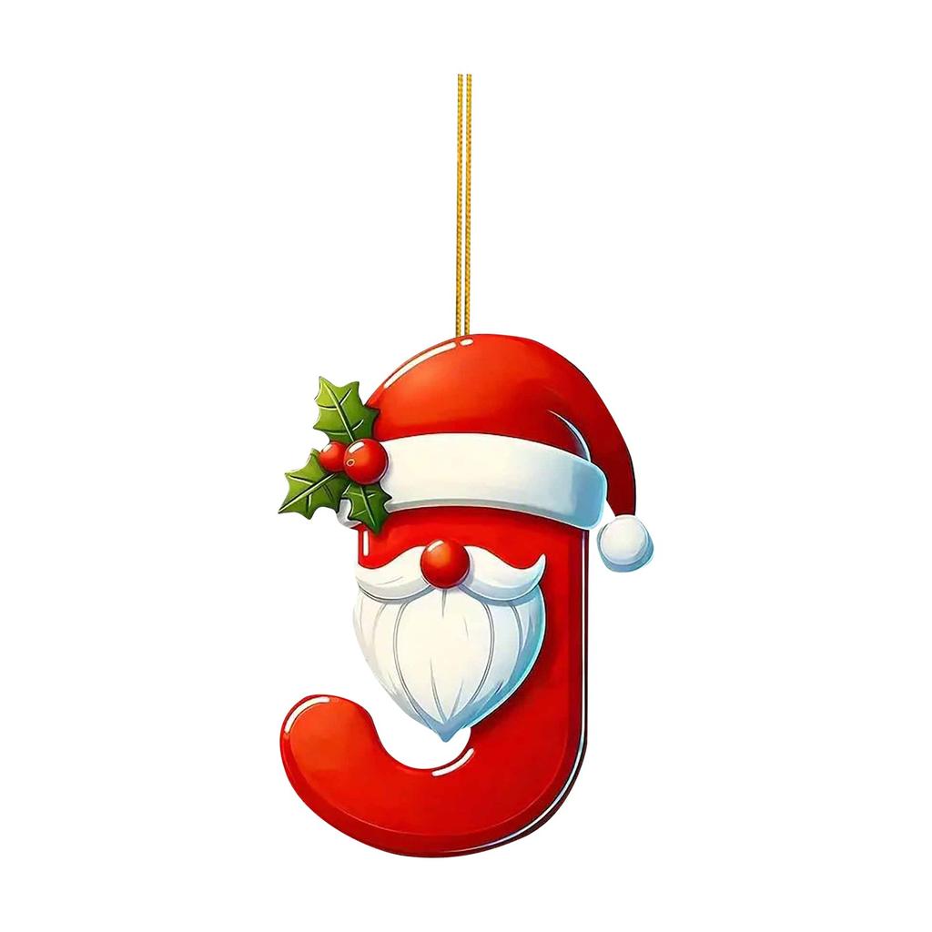 Рождественская елка из 26 букв, подвесное персонализированное украшение в виде рождественской буквы