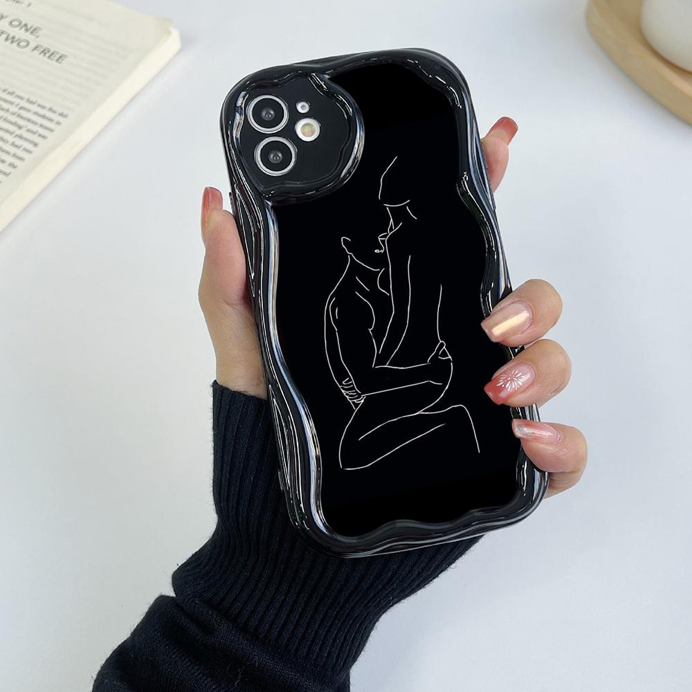 Ae79 femme Framed Black Art защитные чехлы для телефонов Xiaomi Poco X5 F6 Redmi Note 13 12 11 Pro 13C 12C A3 Huawei Honor 90 Wave TPU задняя крышка