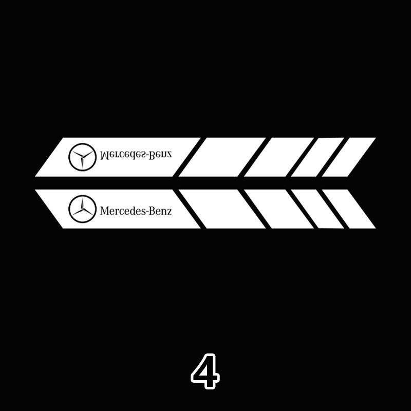 XUY2 2Pcs Car LED Under Side Mirror Light AMG Logo Wing Shape for Mercedes Benz W176 X156 W204 W212 W246 W117 W219 W209 W221 C117