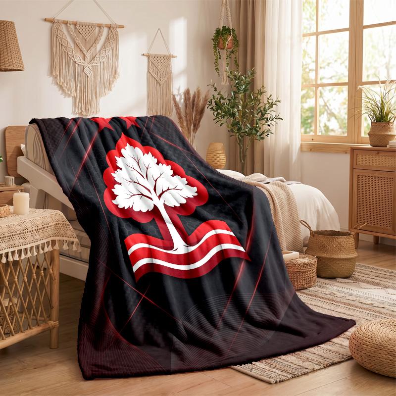 Nottingham Forest Theme Fleece Blanket Cozy Soft Plush Blanket For Bedroom Couch Travel