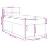 Box Spring Bed with Mattress Black 90 x 190 cm Velvet