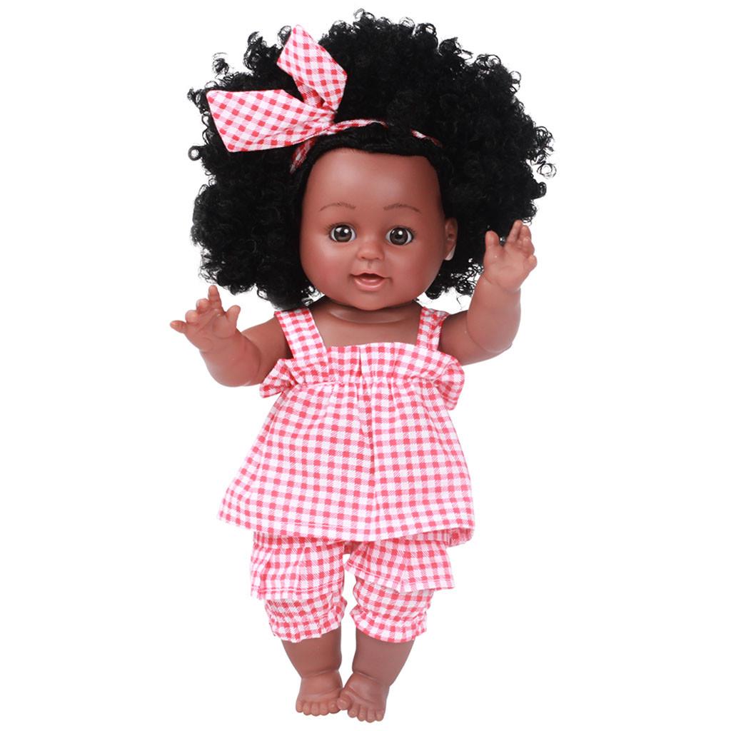 Black Girl Dolls Play Dolls Lifelike 35cm Baby Play Dolls