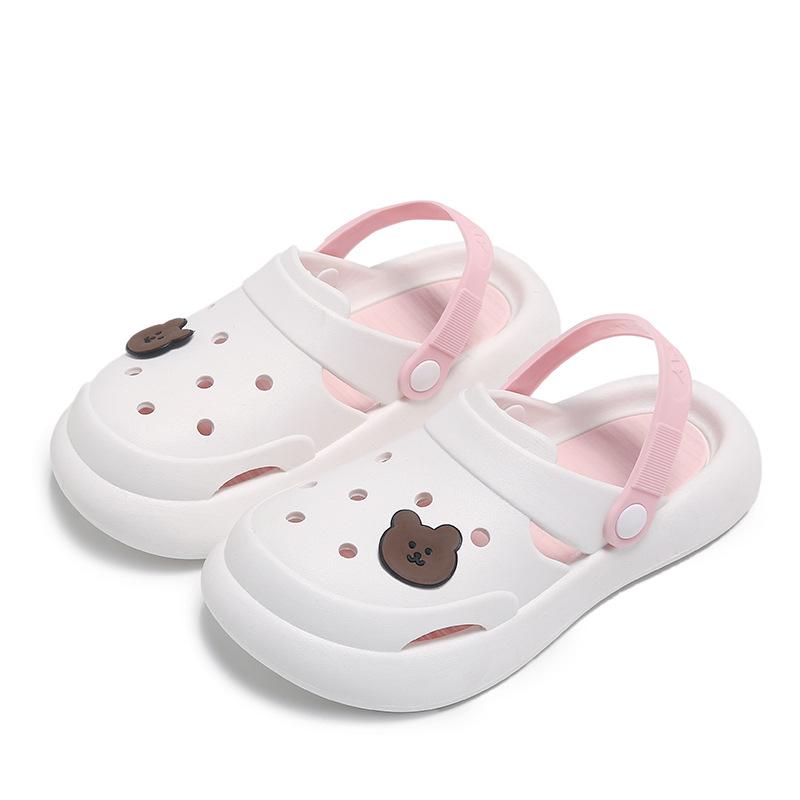 Туфли Bear hole женские на толстой подошве с нескользящей подошвой милые пляжные классные тапочки летняя обувь с индивидуальным носком