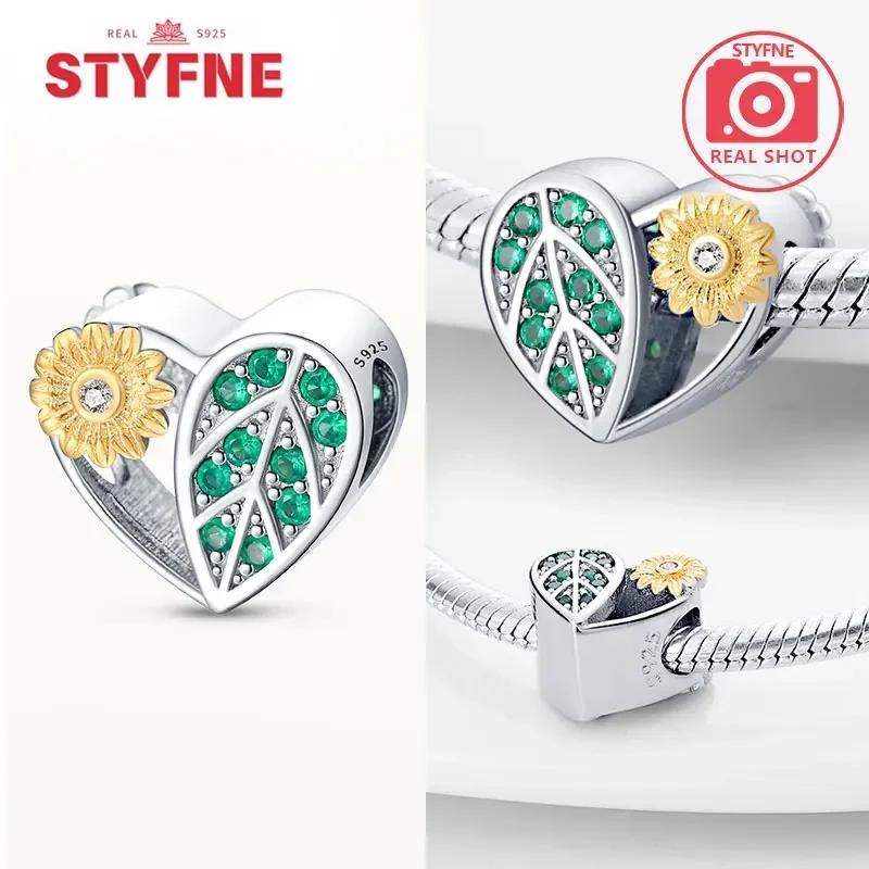 Медьоригинал Звездное небо Подсолнух Зеленое пшеничное поле Масляная живопись Подвески Бусины Для женщин DIY Изящные украшения Подарок