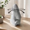 Подставка-держатель для очков в форме носа, Абстрактный 3D-печатный человеческий лицевой держатель-стойка для солнцезащитных очков, Органайзер для очков для стола, полки, прикроватной тумбочки, Декор