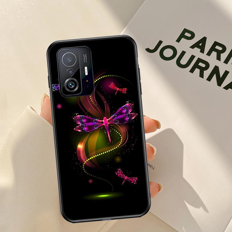 Чехол-кейс с рисунком стрекозы для POCO X4 Pro X3 GT F1 F3 M3 M4 X3 Pro Чехол для телефона для Xiaomi 11T 12 Pro Mi 11 Lite