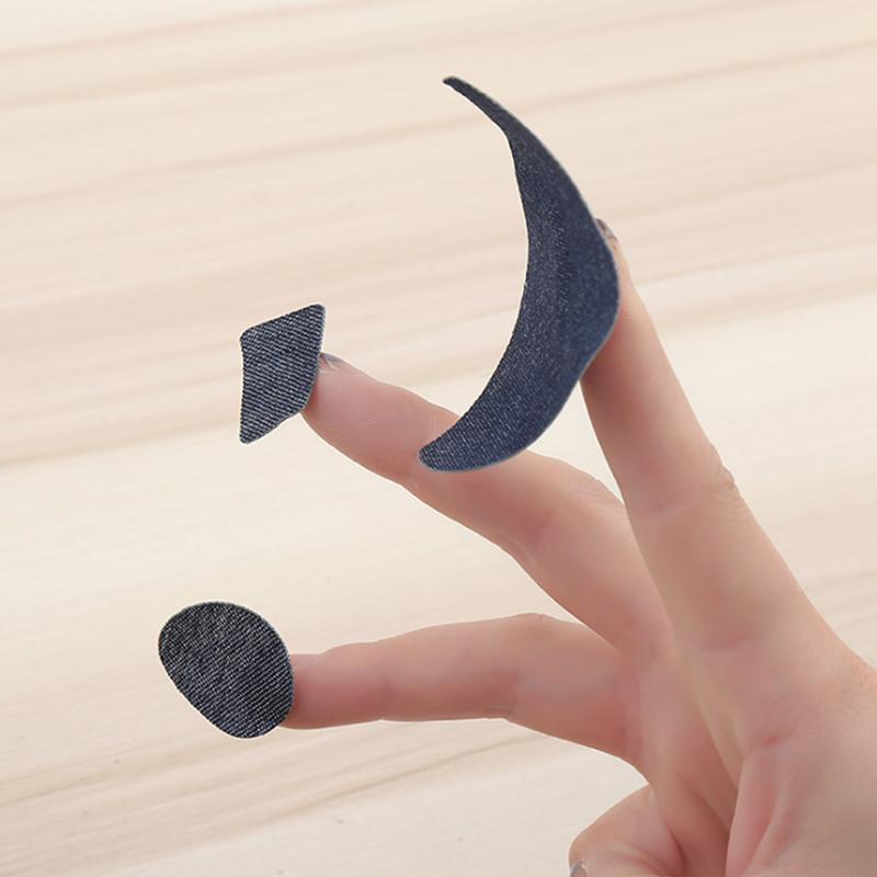 Утолщенные джинсовые самоклеящиеся наклейки для джинсов с отверстиями, бесшовные ремонтные заплатки, организация