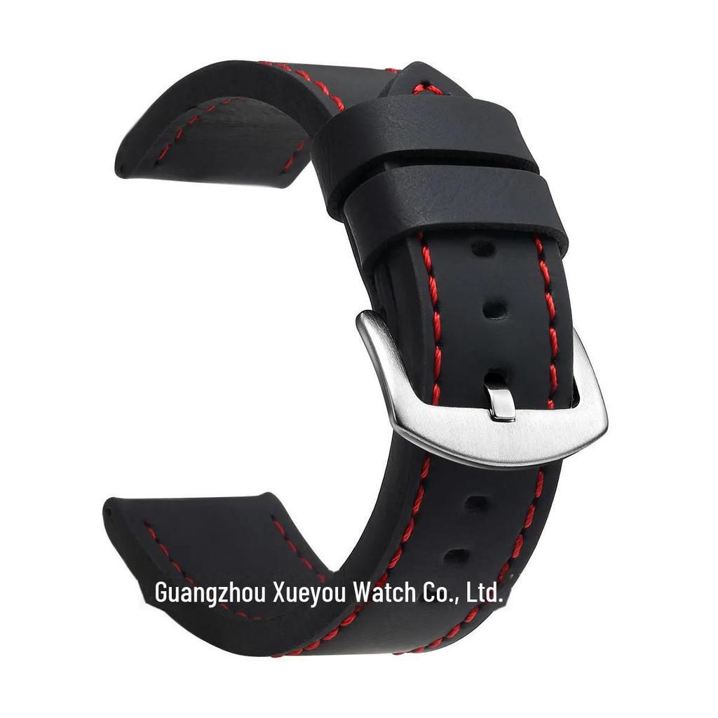 Genuine Leather Watch Strap - Universal Fit, Quality Assurance, Available In 18mm, 20mm, 22mm, and 24mm Sizes