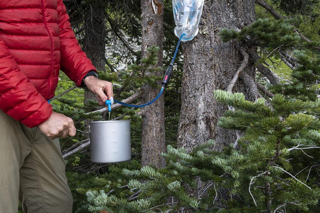 MSR Outdoor Camping Water Purifier Through Link Inline Micro Filter Japanese 31002 Black [Genuine Product]