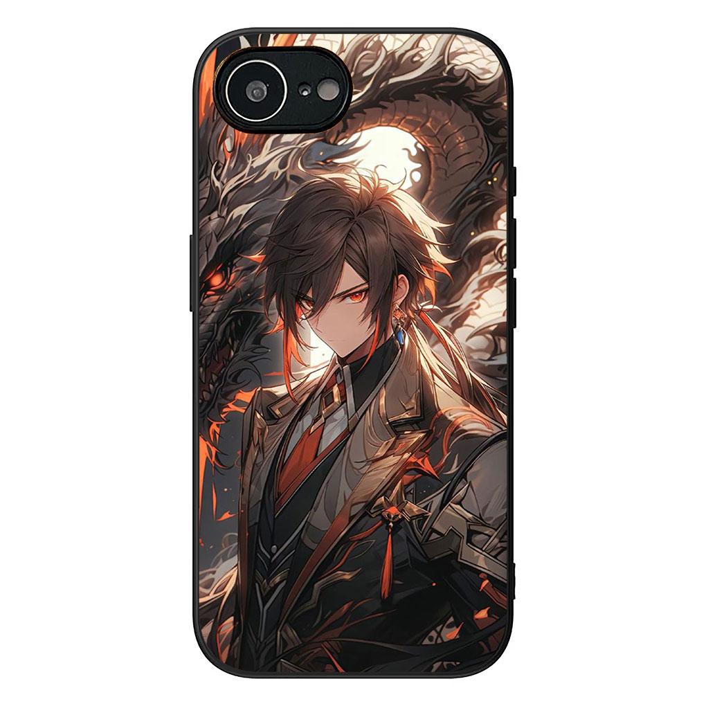Phone Cover for Samsung Galaxy Note 20 9 8 S8 S10 S9 Plus A54 A33 A21S A31 M21 S10E A17 Case Zhong Li Genshins HuTao Xiao Impact