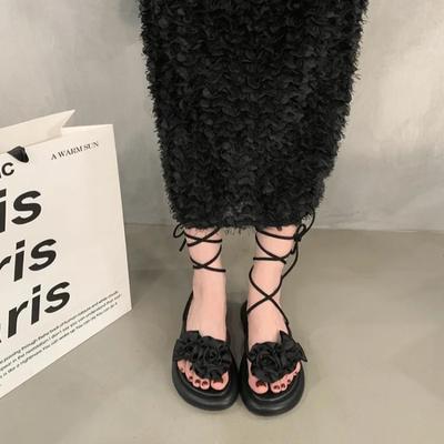 Летняя мода 2024 Женские сандалии Модные сандалии с перекрестной завязкой на щиколотке