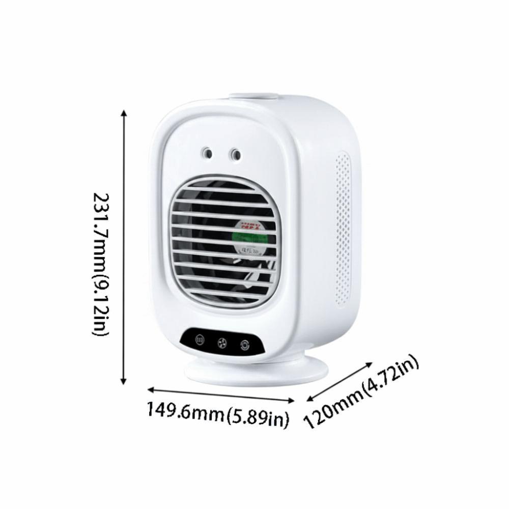 3-Gear Regulating Portable Air Conditioner USB Charging USB Air Cooler Electric Fan Dormitory Use