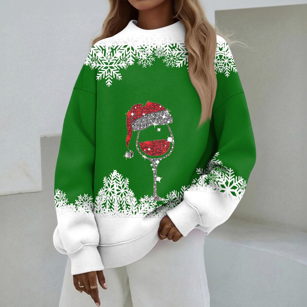 Женский свитшот с воротником-стойкой, осенний, удобный, оверсайз, нарядный пуловер, свитшоты без капюшона, уютные топы с высоким воротником