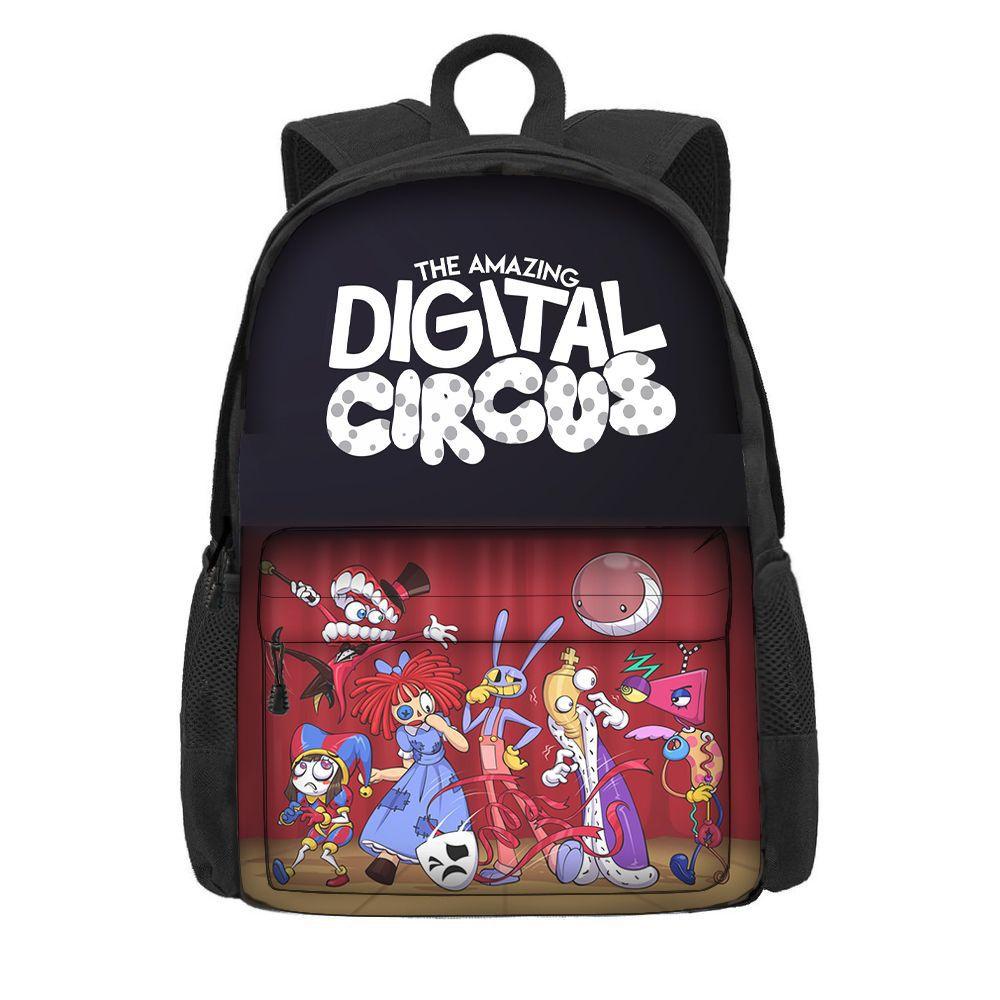 The Amazing Digital Circus School Bag For Boys And Girls Breathable And Durable 3rd-4th Grade Trendy And Cool Style Polyester Material