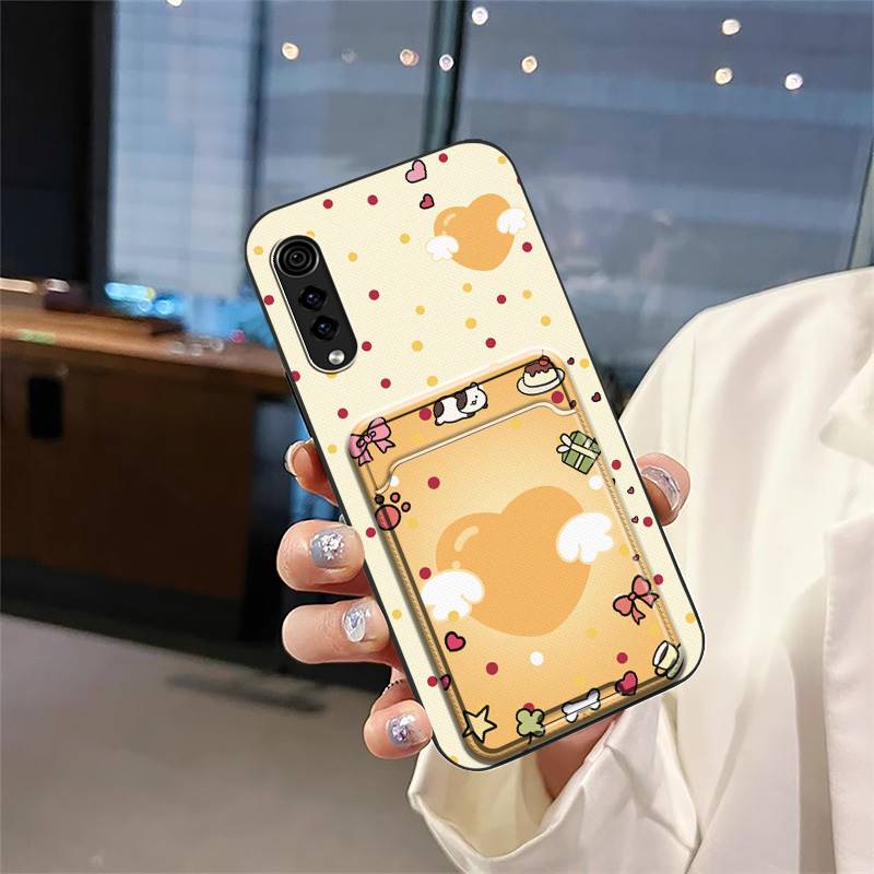 Модный дизайн Чехол-кармашек для карт для телефона LG Velvet 4G/5G Мультяшный мягкий чехол Полная защита Граффити Противоударный Силиконовый ТПУ