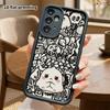 Phone case: 2D flat Samsung Galaxy A34 A35 M05 M06 S20 S22 S21 FE Plus 5G protective case, little white bun, Christmas and Halloween gift