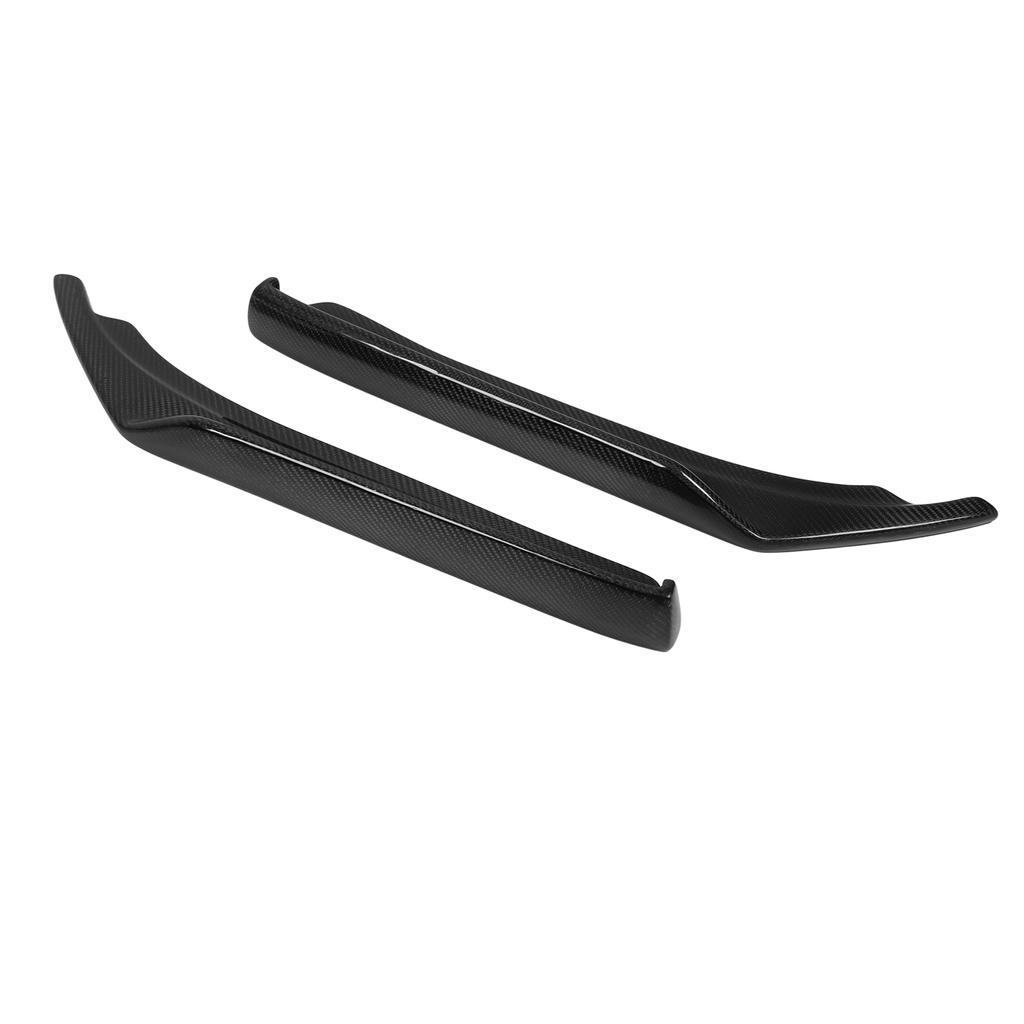 2 Pcs Rear Bumper Splitter Diffuser Carbon Fiber Side Lip Splitters Aprons Extension Replacement