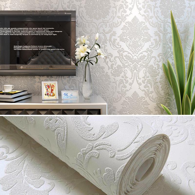 10M Роскошные европейские обои в нетканом стиле для ТВ-фона, декор, классические 3D рельефные обои, рулон обоев, обивка