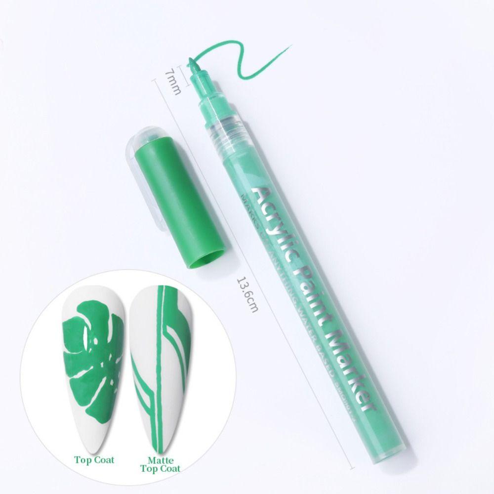 Красочная ручка для рисования ногтей, водонепроницаемый маникюрный лак, инструменты для рисования ногтей, сделай сам