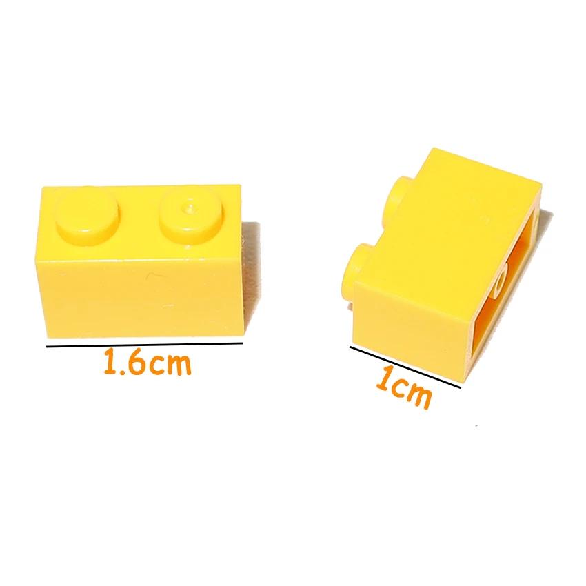 80 ШТ 3004 3065 Кирпичики 1x2 Точки Толстые Детали для Сборки MOC 1*2 Строительные Блоки DIY Образовательная Креативная Игрушка для Детей