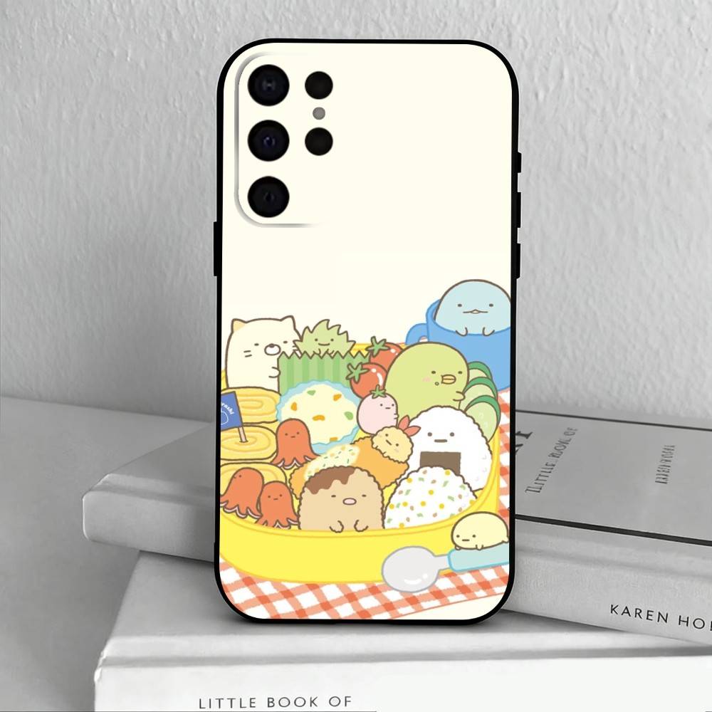 Чехол для телефона S-Sumikko Anime G-Gurashi-I для Samsung S25, S24, S21, S22, S23, S30, Ultra, S20, Plus, Другие Мягкий Черный Чехол