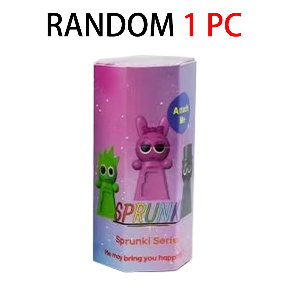 Случайный 1-12 шт. Sprunki Сюрприз-бокс Фигурки-мини Action Упаковка-сюрприз Sprunki ПВХ Аниме Набор фигурок Персонажи мультфильма Rhythm Game