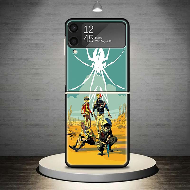 My Chemical Romance MCR Phone Case For Samsung Galaxy Z Flip 7 6 5 4 3 5G Shockproof Cover Z Flip7 Flip6 ZFlip5 Flip3 Flip4 Luxu