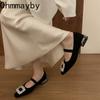 Crystal Women Mary Jane Shoes Fashion Shallow Party Dress Shoes Spring Autumn Elegant Low Heel Shoes