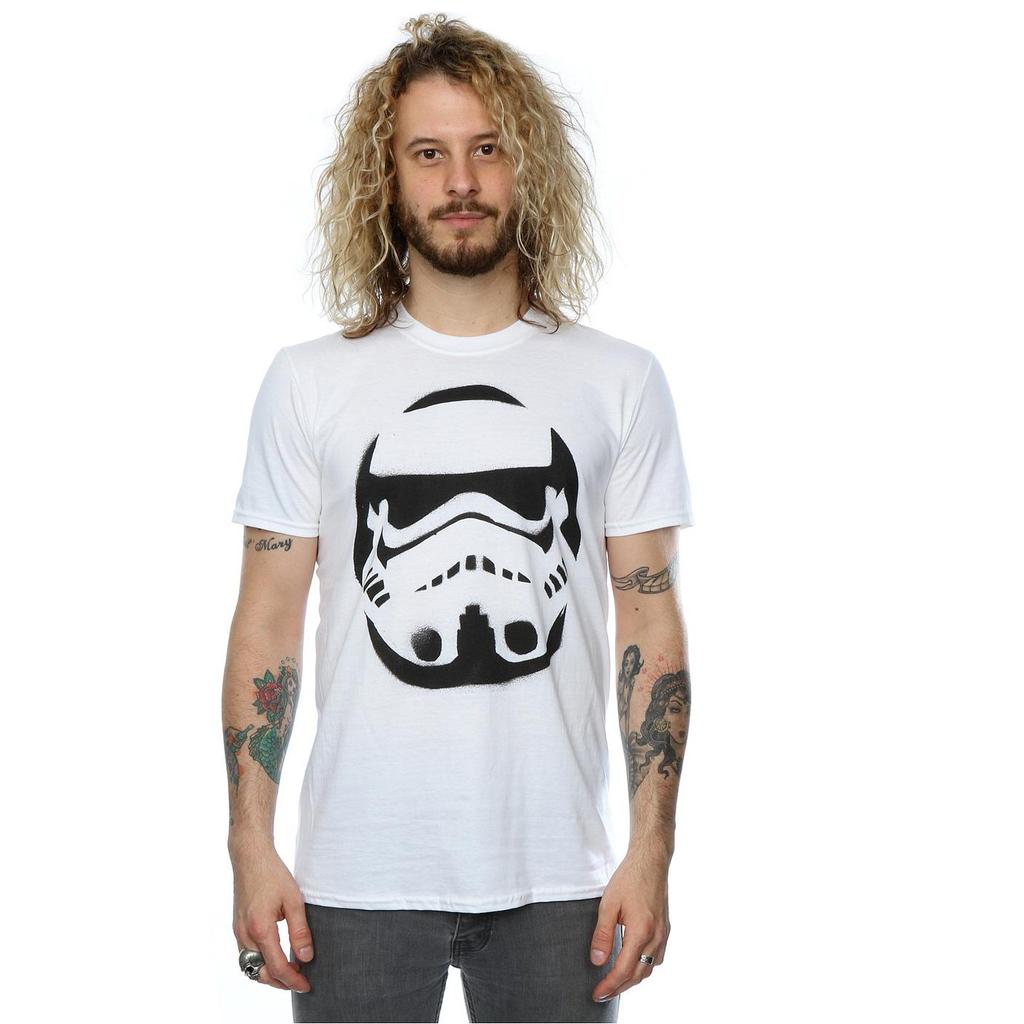 Star Wars Mens Stormtrooper Spray Helmet T-Shirt
