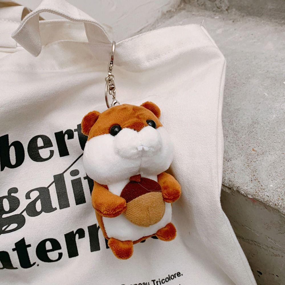 Pendant Panda Women Key Chain Doll Plush Key Buckle Car Key Ring Ornaments Korean Style  Key Holder