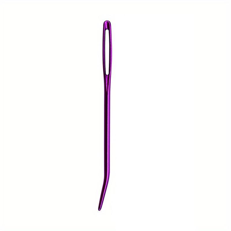 Изогнутая игла с тупым кончиком и большим ушком для кожаных и пряжных DIY-проектов