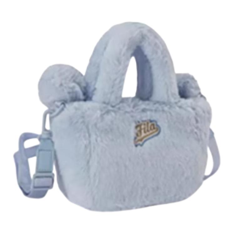 Fila Casual Plush Fabric Shoulder Crossbody Handbag Mini Women handbags Cotton-Candy-White Cream-Pink Newborn-Blue T13W443121F-395581