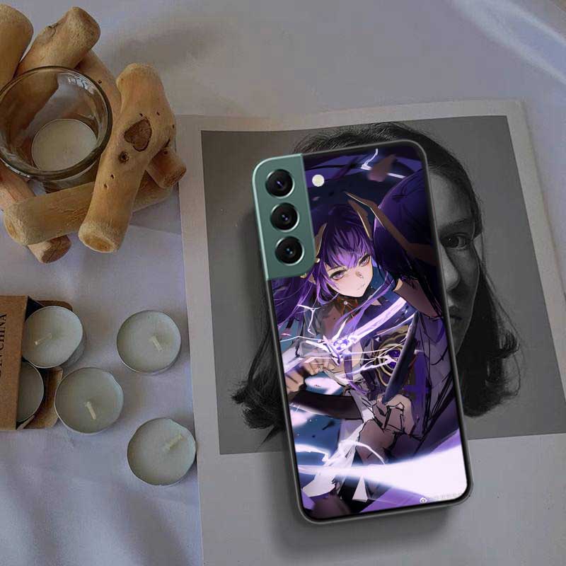Чехол для телефона Genshin Impact Raiden Shogun, популярный, для Samsung A15 A25 A35 A55 Galaxy A70S A50S A30S A30 A40 A71 A51 A41 A31 A21 A11 A0
