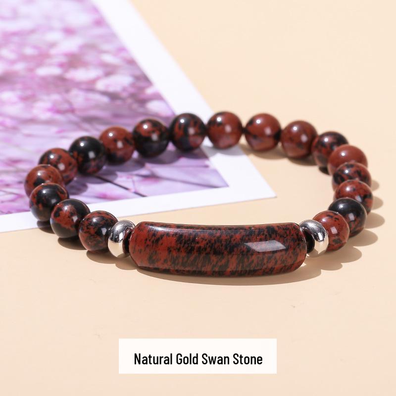 Браслет из розового кварца, зеленого авантюрина и тигрового глаза - Simple Fashion Jewelry