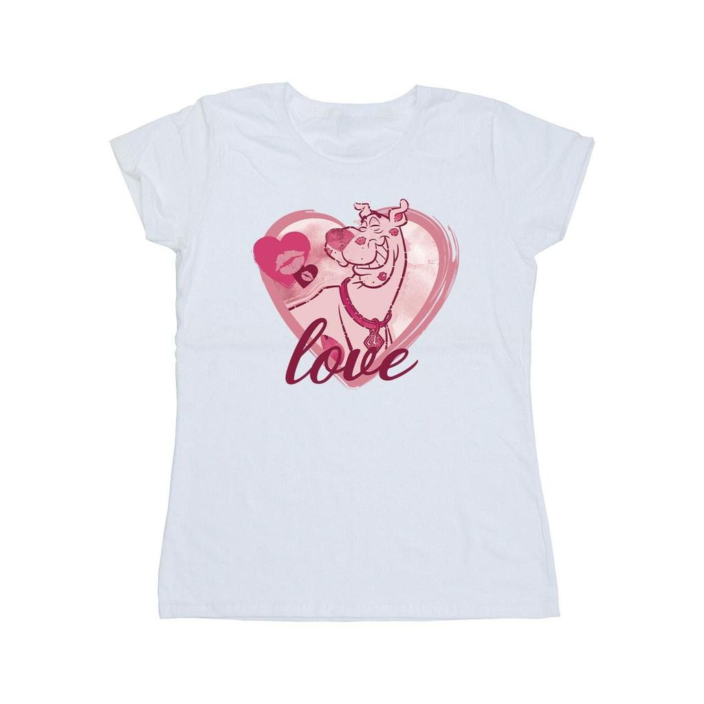 Scooby Doo Womens/Ladies Love Kisses Cotton T-Shirt